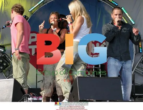 LIBERTY X on stage at Radio Aire Party In The Park