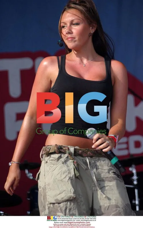 MICHELLE of LIBERTY X on stage at Radio Aire Party