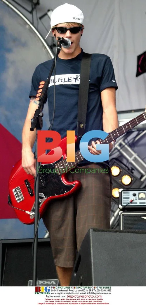 DOUGIE of MCFLY on stage in Leeds