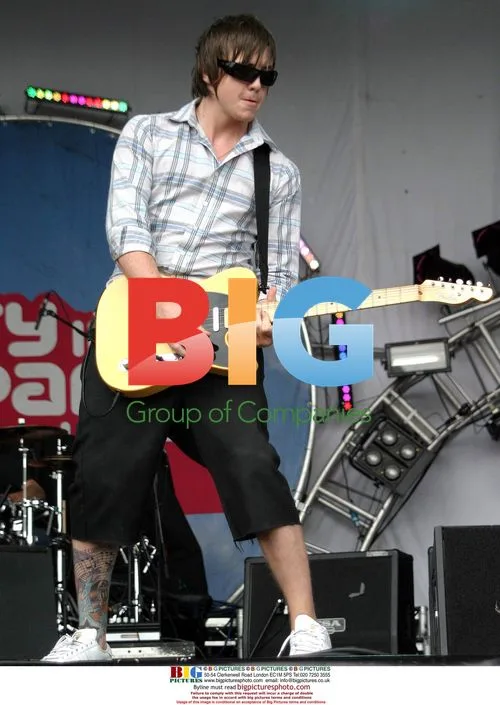 DANNY of MCFLY on stage at Radio Aire Party In The Park