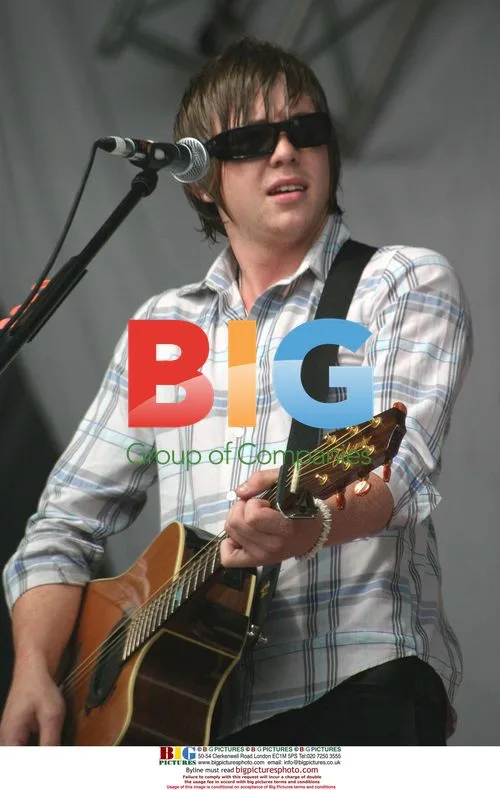 DANNY of MCFLY on stage at Radio Aire Party In The Park