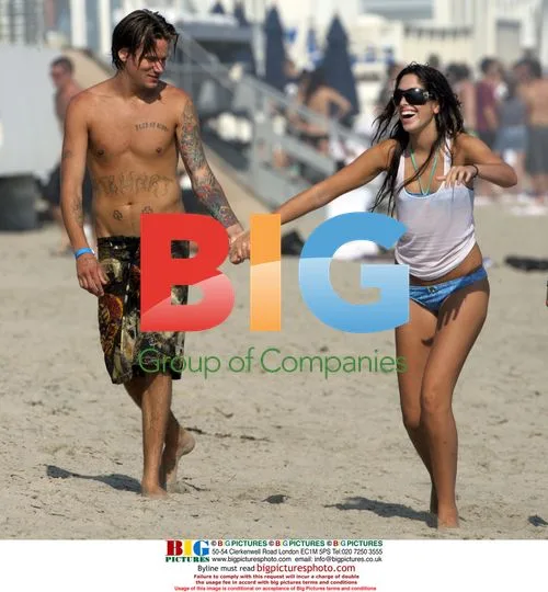 Sean Stewart finds romance at Lindsay Lohan's beach party