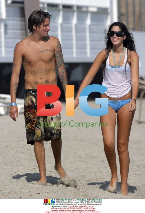 Sean Stewart finds romance at Lohan's beach party