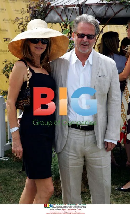 Trevor Eve and Sharon Maughan at Veuve Clicquot Gold Cup