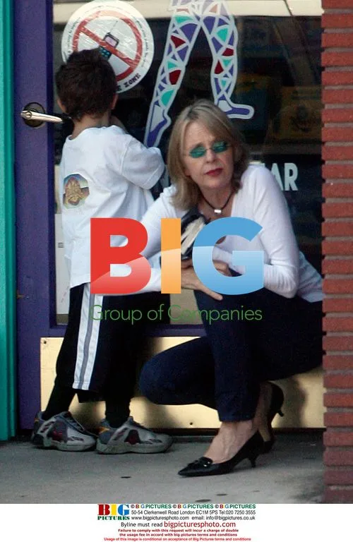 Diane Keaton and son Duke visit closed toy store