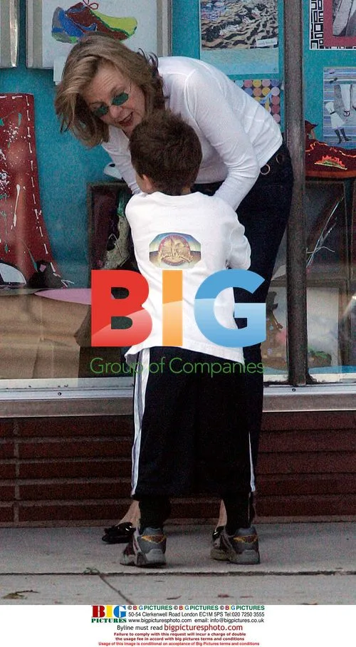 Diane Keaton and son Duke visit closed toy store