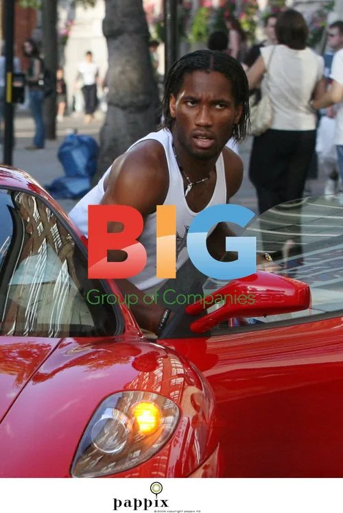 Didier Drogba out in London with friend