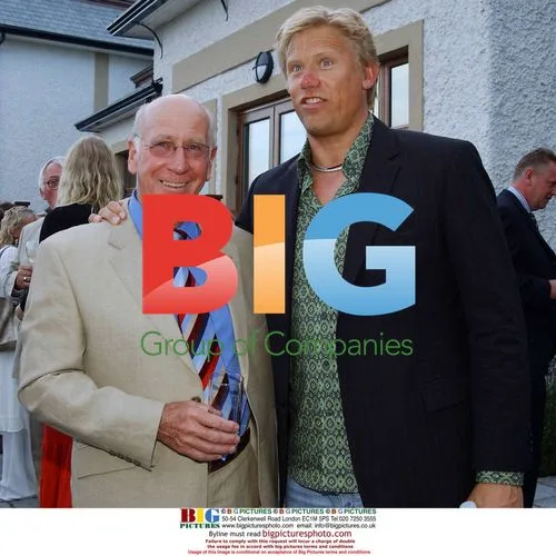 Ronan Keating with Jodie Kidd and Mikey Graham at Celebrity Golf Classic