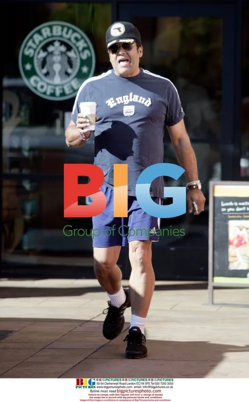 Erik Estrada steps out for Starbucks