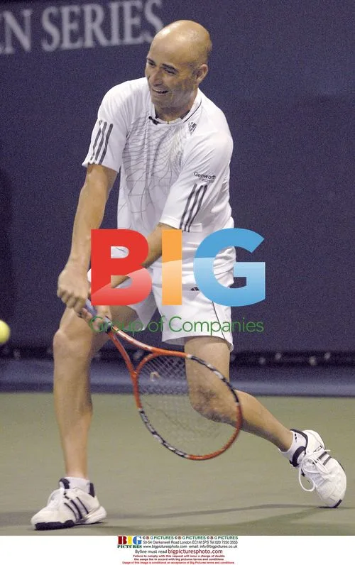 ANDRE AGASSI at 'Night at the Net' event