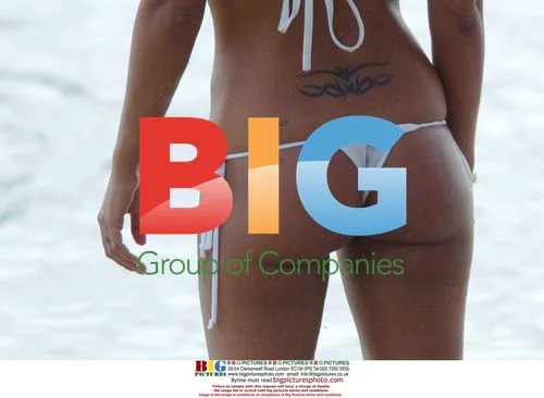 Scott Sullivan and Jodie Marsh on Barbados Beach