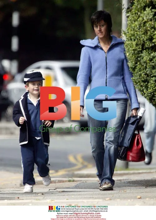 Tracy Thorn and son in North London