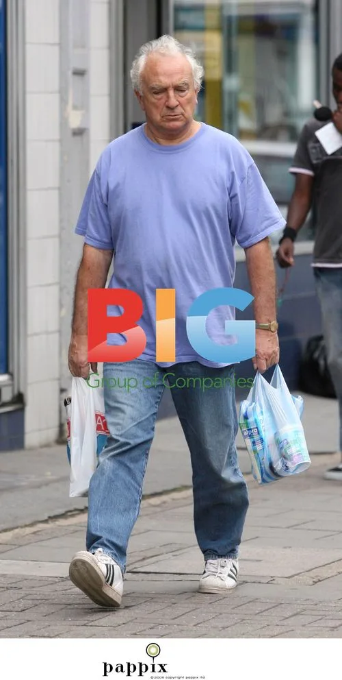 Producer Paul Freeman out shopping in London