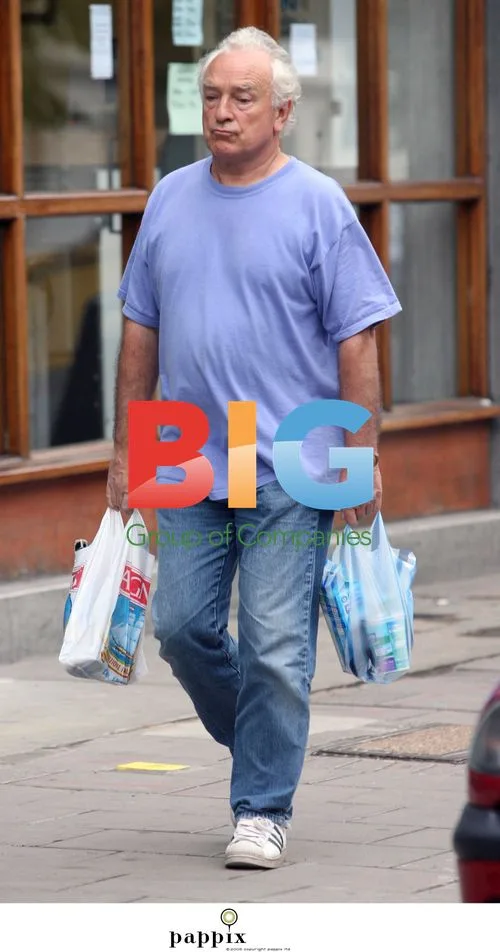 Producer Paul Freeman shopping in London