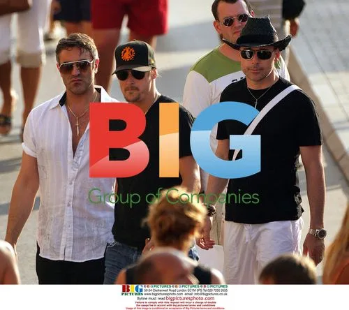 Kidd Rock and David Furnish in St Tropez