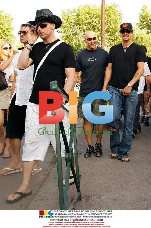 Kidd Rock and David Furnish in St Tropez