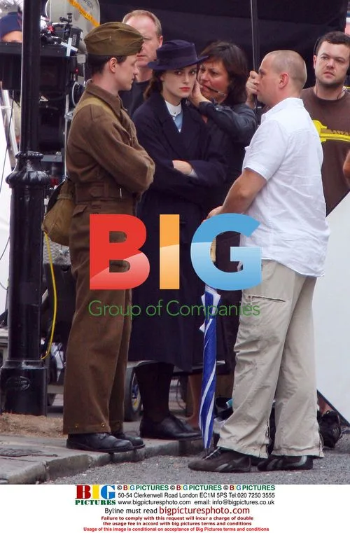 Keira Knightley on set of "Atonement"