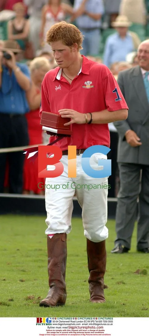 Prince Harry at Cartier Polo