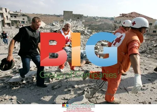 Aftermath of Israeli airstrike in Qana, Lebanon