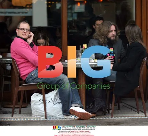 TV Presenters Justin Collins and Alan Carr Lunch