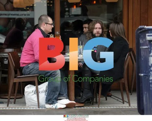 TV Presenters Justin Collins and Alan Carr at Lunch
