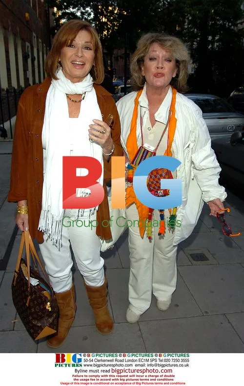 Stephanie Beacham and Amanda Barrie at Protect the Human event