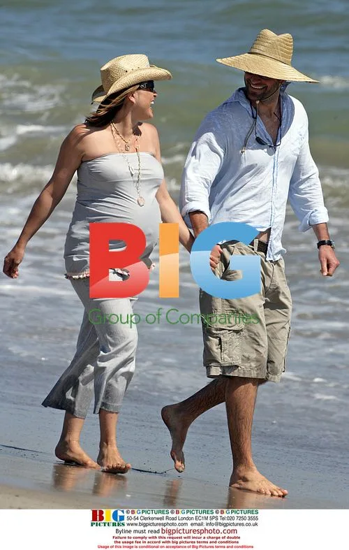 Mariska Hargitay and Peter Hermann in Malibu
