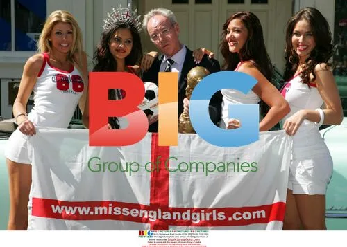 Miss England Girls Support England Soccer Team