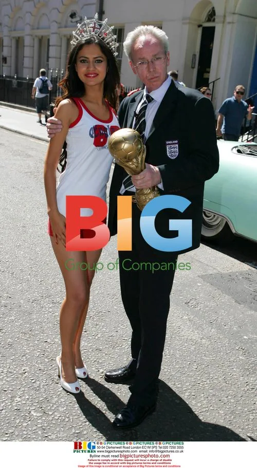 Miss England Girls support England soccer team