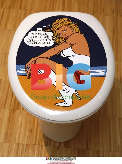 Founder of company that makes toilet stickers