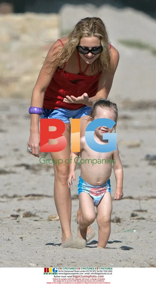 Kate Hudson and son Ryder at the beach