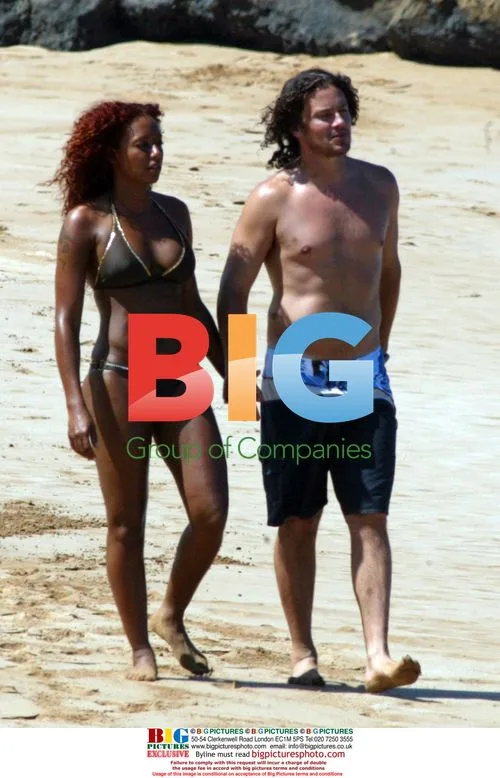 Melanie Brown Celebrates 31st Birthday on CA Beach