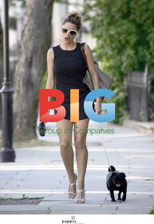 Rebecca Loos walks her dog in London
