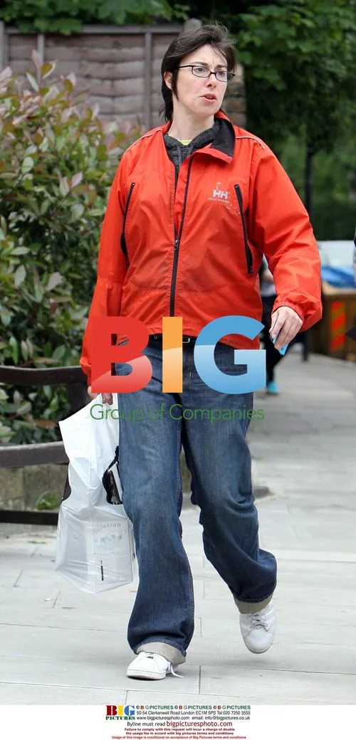TV presenter Sue Perkins in North London