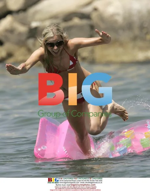 Big Brother's Kate Lawler Plays on a Lilo in Cyprus