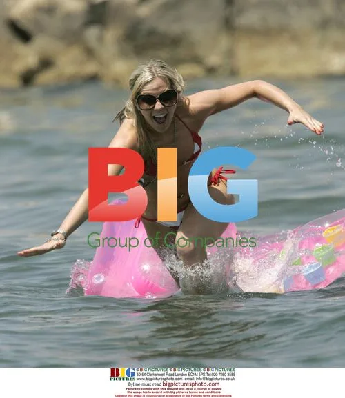 Kate Lawler Dances on Lilo in Cyprus