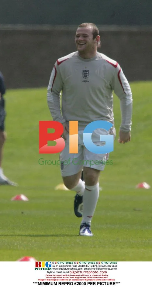 Wayne Rooney at England's Training Session