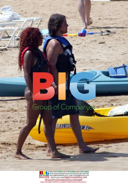 Melanie Brown Celebrates 31st Birthday on Beach