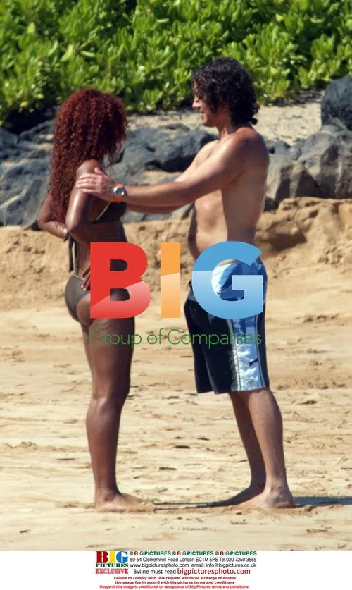 Melanie Brown Celebrates 31st Birthday on Beach