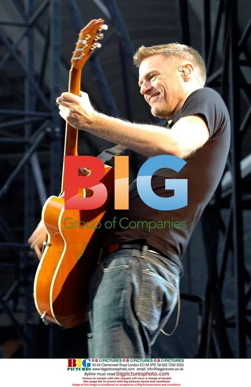 Singer Bryan Adams on stage in London