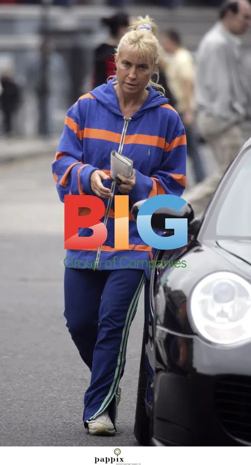 Meg Matthews Picks Up Daughter in Casual Outfit