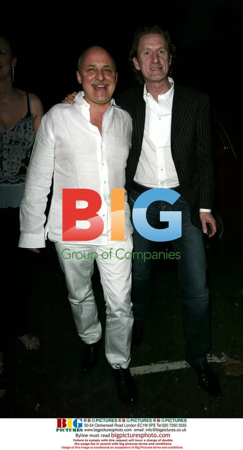 Aldo Zilli and Paul Rankin at Celebrity X Factor party