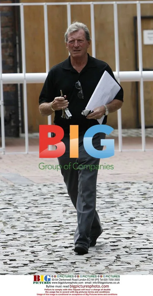 Johnny Briggs seen outside Granada Studios