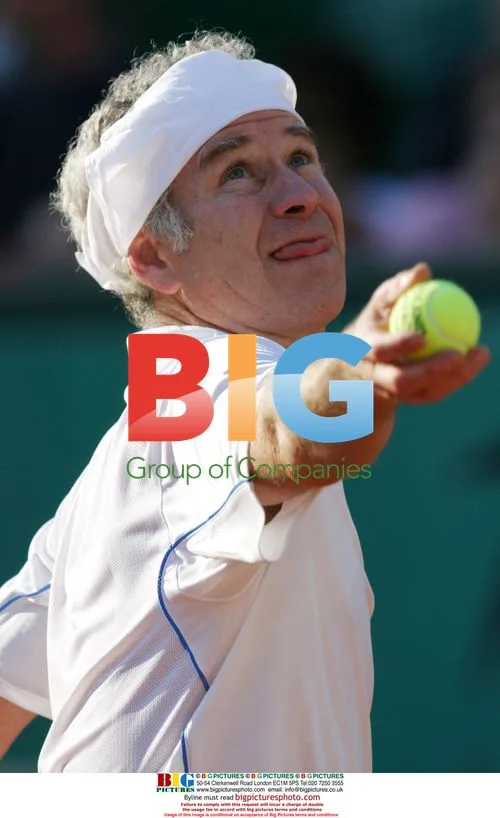 John Mcenroe at French Open Legends Match
