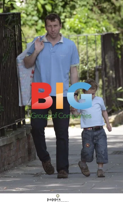Former Cricketer Mike Atherton with Son