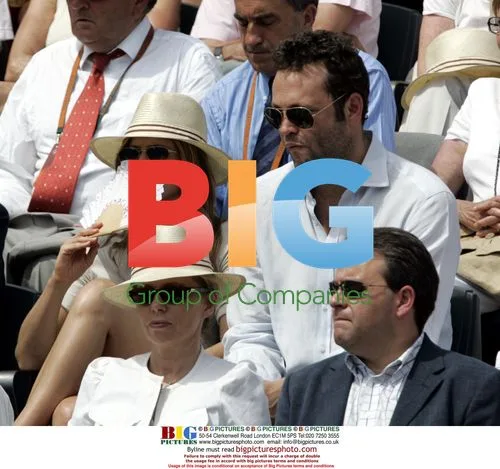 Aniston and Vaughn at the 2006 French Open