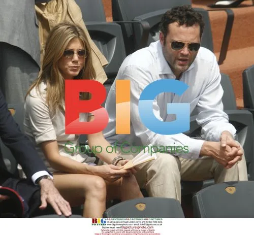 Jennifer Aniston and Vince Vaughn at French Open