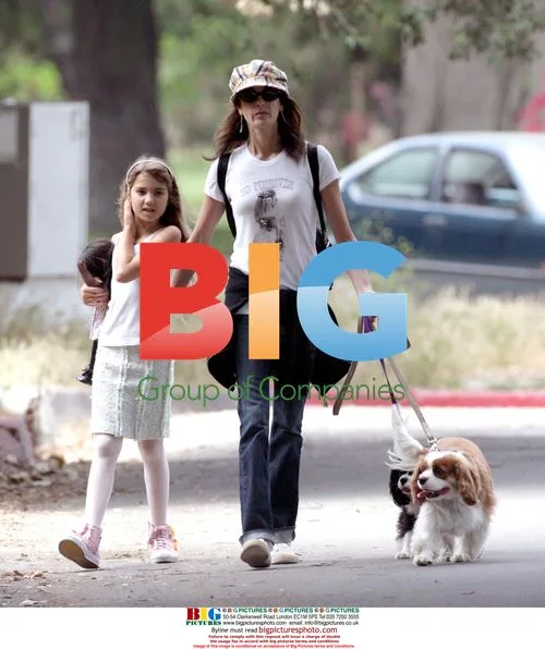 Teri Hatcher and daughter Emerson walk dogs, shop in LA