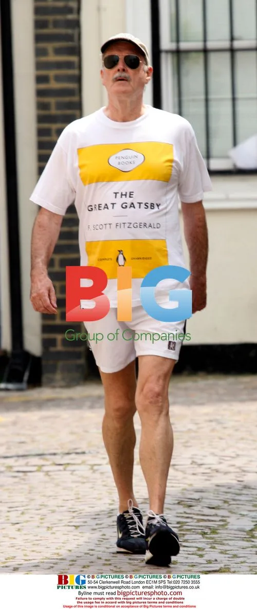 John Cleese seen leaving London gym