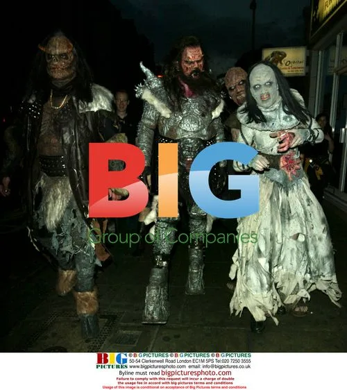 Lordi band members leave Kerrang! Magazine party